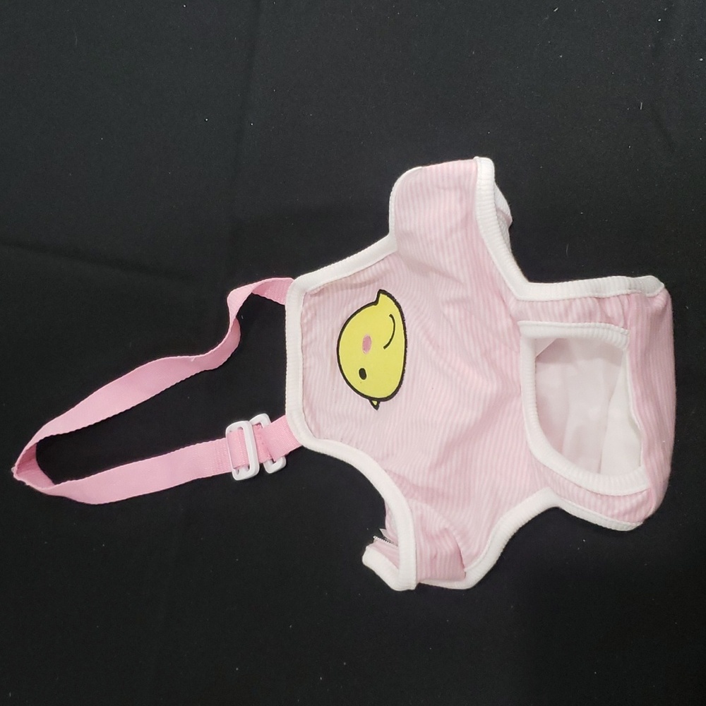 Female Dog Sanitary Pad Diaper Outfit Pink w/ Chick NWOT Medium By Beans
